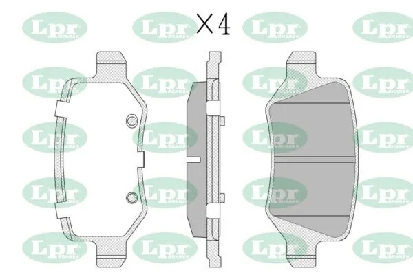 Комплект тормозных колодок 05P850 05P850 LPR