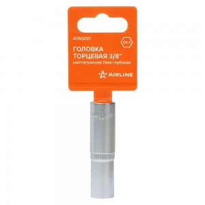 Головка торцевая 3/8" (11) "AIRLINE" (шестигранная) глубокая ATAQ021 AIRLINE