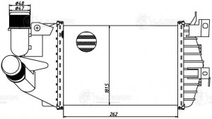 ОНВ (радиатор интеркулера) для а м Opel Astra H (04-) Zafira B (05-) 1.3TD 1.7TD LRIC 2144 LUZAR