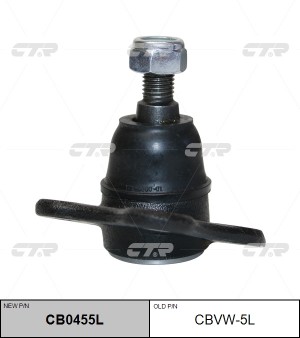 Опора шаровая VW Golf 4 AUDI A3 (96-) SKODA Octavia (96-) левая CTR CB0455L CTR