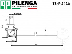 Стойка стабилизатора переднего, левая GM LACETTI, NUBIRA TS-P2416 TSP2416 PILENGA