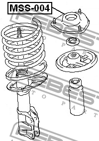 Опора амортизатора MITSUBISHI LANCER CS 2000-2009 MSS-004 MSS-004 FEBEST