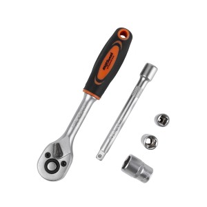 Набор головок 1/4" (12 предметов) "AV Steel" (с трещоткой) AV011412 AV STEEL