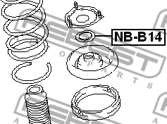Подшипник опоры амортизатора NISSAN ALMERA N15 NB-B14 NB-B14 FEBEST
