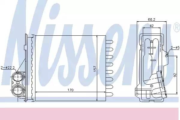 радиатор печки!\Renault Duster/Logan/Sandero 08> 76512 NISSENS