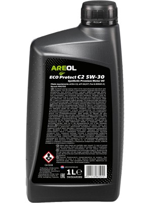 AREOL ECO Protect C2 5W30 (1L) масло моторное! синт ACEA C2, API SN/CF, Fiat 9.5 5W30AR069 AREOL