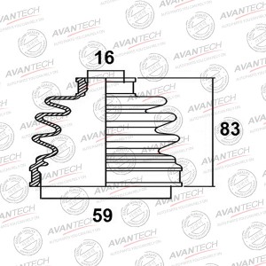Пыльник привода Avantech BD0303 AVANTECH