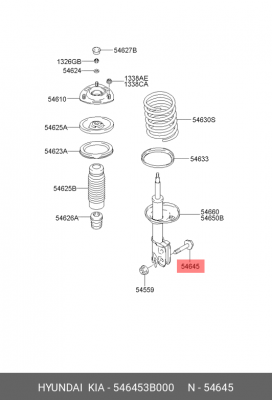 Болт HYUNDAI KIA OE 546453B000 HYUNDAI KIA
