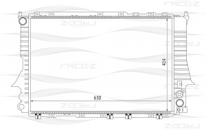 Радиатор AUDI 100/A6 91- KK0112 KK0112 FREE Z