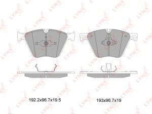 Колодки тормозные дисковые передние BD-1432 LYNXAUTO