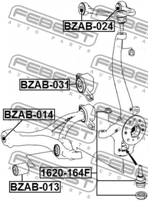 Сайлентблок BZAB-031 BZAB-031 FEBEST