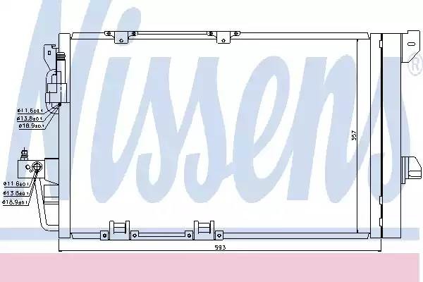 BH7402319=VL818047=OL5326 [1850073] !радиатор конд.\ Opel Astra G all 02> 94650 NISSENS