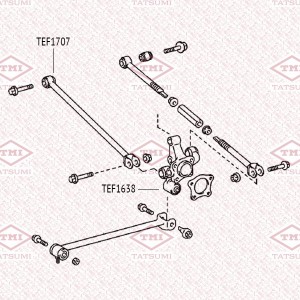 сайлентблок задн. поперечн. рычага!\ Toyota Camry 91> TEF1707 TATSUMI