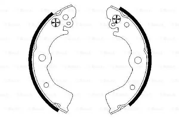 0 986 487 578 колодки барабанные!\ Nissan Almera 95-99/Sunny 91-95 0 986 487 578 BOSCH