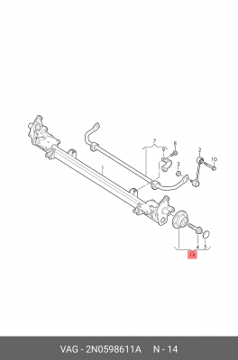 ПОДШИПНИК СТУПИЦЫ 2N0598611A 2N0 598 611 A VAG