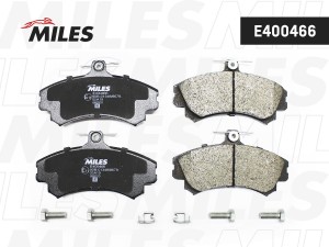 Колодки тормозные передние (без датчика) (Смесь Low-Metallic) MITSUBISHI CARISMA E400466 MILES