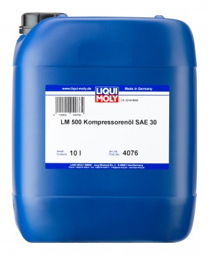 4076 LiquiMoly Синт. компр.масло LM 500 Kompressorenoil 30 (10л) 4076 LIQUI MOLY