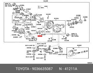 ПОДШИПНИК 90366-35087 90366-35087 TOYOTA