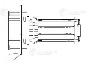Резистор э/вент. отоп. для а/м Renault Logan II (12-)/Sandero II (14-) LFR 0997 LUZAR