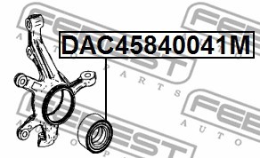 Подшипник ступицы передний MERCEDES BENZ GLA-CLASS 156 2013- DAC45840041M DAC45840041M FEBEST