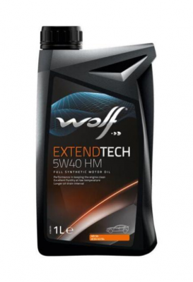 WOLF EXTENDTECH 5W40 HM 1L СИНТЕТИКА ACEA A3/B4-12 API SN MB 229.5 PSA B71 2296  8321184 WOLF