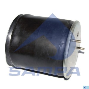 Пневморессора SAF (пластиковый стакан) ( h=141мм 4 отв.,2 шп. M12 смещены,1 отв. SP554022KP SAMPA