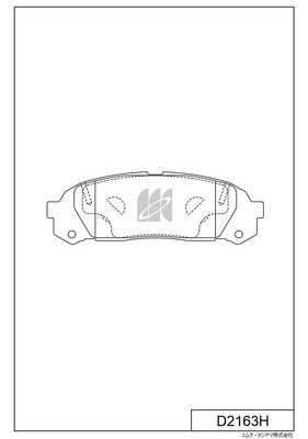 Колодки тормозные дисковые задн. Toyota Mark II GX100 96-00 D2163H D2163H MK KASHIYAMA