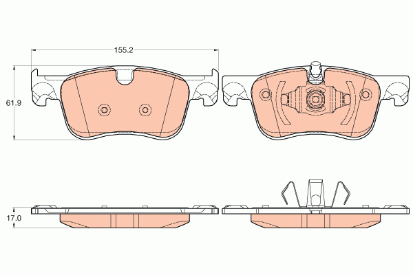 CITROEN C4 II (2011>) GDB2062 TRW