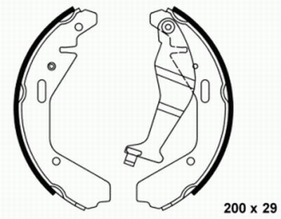 K9977 колодки барабанные!\ Opel Agila, Subaru Justy III 1.0-1.5i/1.3CDTi/1.3DDiS K9977 MK KASHIYAMA