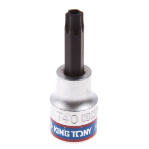 насадка (бита)! торцевая 3/8'', Torx, T40, L = 50 мм, с отверстием\ 302740 KING TONY
