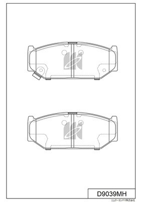 Колодки тормозные дисковые пер. Suzuki Swift ZC11S 04- с антискрипной пластиной  D9039MH MK KASHIYAMA