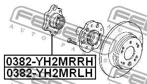 Ступица 0382-YH2MRLH 0382-YH2MRLH FEBEST