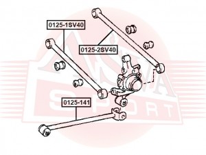 Рычаг независимой подвески колеса, подвеска колеса 01251SV40 0125-1SV40 ASVA