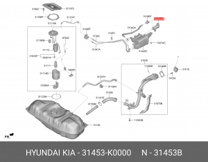 Воздушный фильтр топливного бака 31453K0000 31453K0000 HYUNDAI KIA