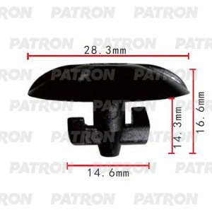 Клипса OPEL Astra F,H,Vectra A,B,Zafira B крепления деталей автомобиля PATRON P372049 PATRON