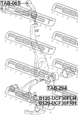 LEXUS LS 430 (UCF30) (2000-2006) ЛЕВ. 0120-UCF30FLH FEBEST