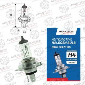Лампа головного света Avantech H4 (HB2) 12V 60/55W AB0013 AVANTECH
