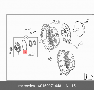 кольцо уплотнительное!\MB W201/W202/W210/W126 A 016 997 14 48 MERCEDES BENZ