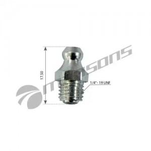 Масленка прямая 180 градусов 1/4"x19 UNF MANSONS 600049 MANSONS