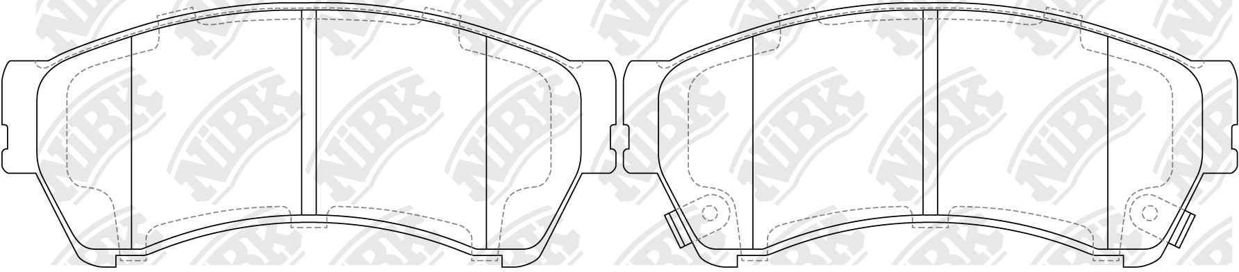 Колодки тормозные MAZDA 6 (GH) (08-) (1.8/2.0/2.5) передние (Sport) (4шт.) NIBK PN5806S NIBK