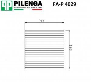 Фильтр салонный TOYOTA Auris, Avensis FA-P4029 FAP4029 PILENGA