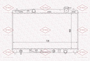 Радиатор охлаждения TOYOTA Camry 06- TGA1035 TGA1035 TATSUMI