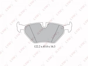 Колодки тормозные дисковые задние BD-1413 LYNXAUTO