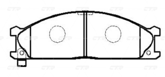 Колодки тормозные NISSAN Pathfinder 1986 ~ 1995 / Pick Up 1985 ~ 1998 / Pick Up  GK0718 CTR
