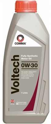 Масло моторное Voltech for ПОДХОДИТ ДЛЯ VOLVO 0W-30 (ACEA A5B5) 1л VTC1L VTC1L COMMA