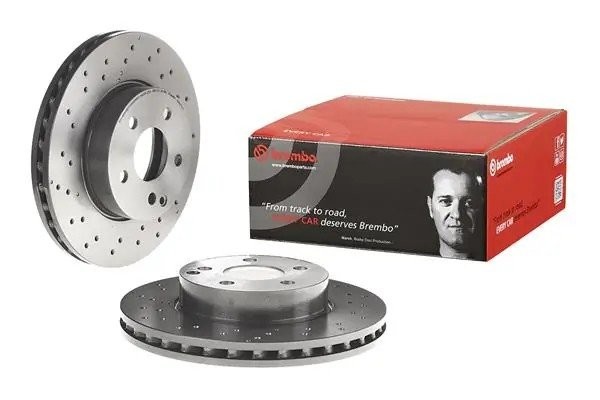 Диск тормозной перфорированный 09.A613.51 09.A613.51 BREMBO
