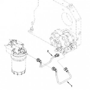 Трубка топливная (от фильтра к ТНВД) ISF 3.8 (4990465) (Haffen) 10036 HAFFEN