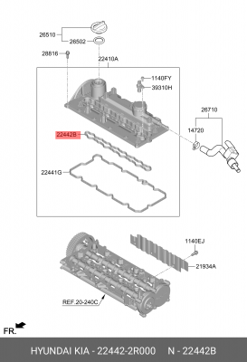 Прокладка 224422R000 224422R000 HYUNDAI KIA