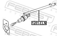 ЦИЛИНДР СЦЕПЛЕНИЯ ГЛАВНЫЙ 1281-ELN 1281ELN FEBEST