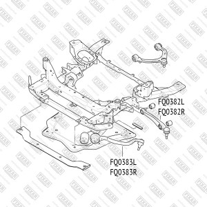 Рычаг подвески передний нижний правый BMW X5(E70)/ X6(E71) 08- FQ0383R FQ0383R FIXAR
